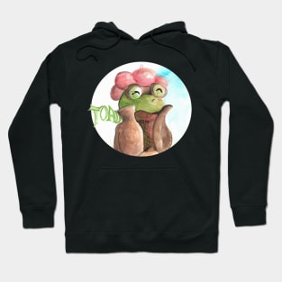 Toad watercolour - Children's book inspired designs Hoodie